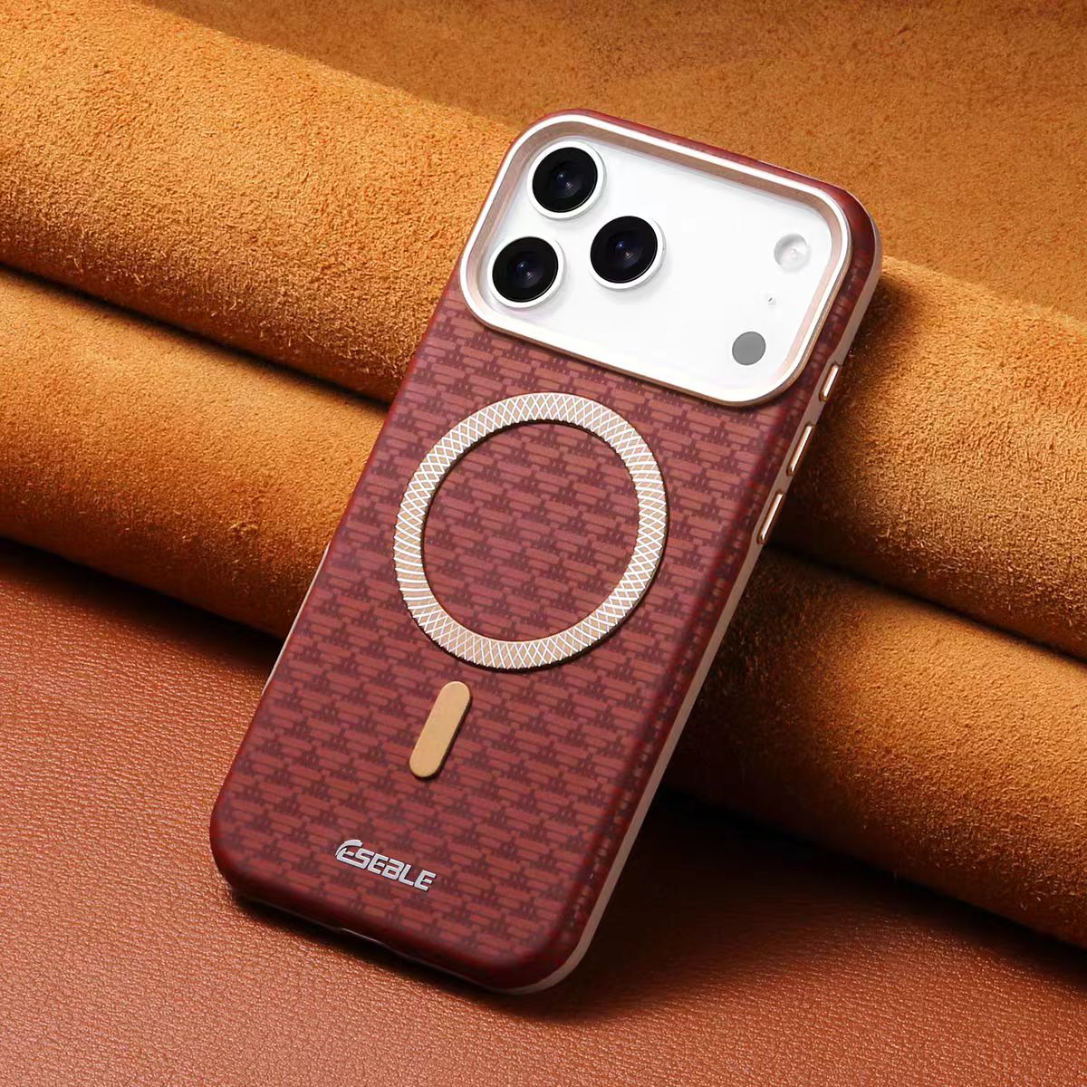 iPhone 17 Luxury Matte Leather iPhone Case