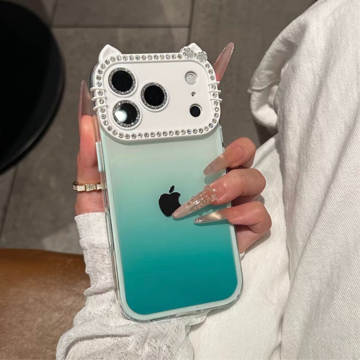 Cat Ear Gradient iPhone Protective Case