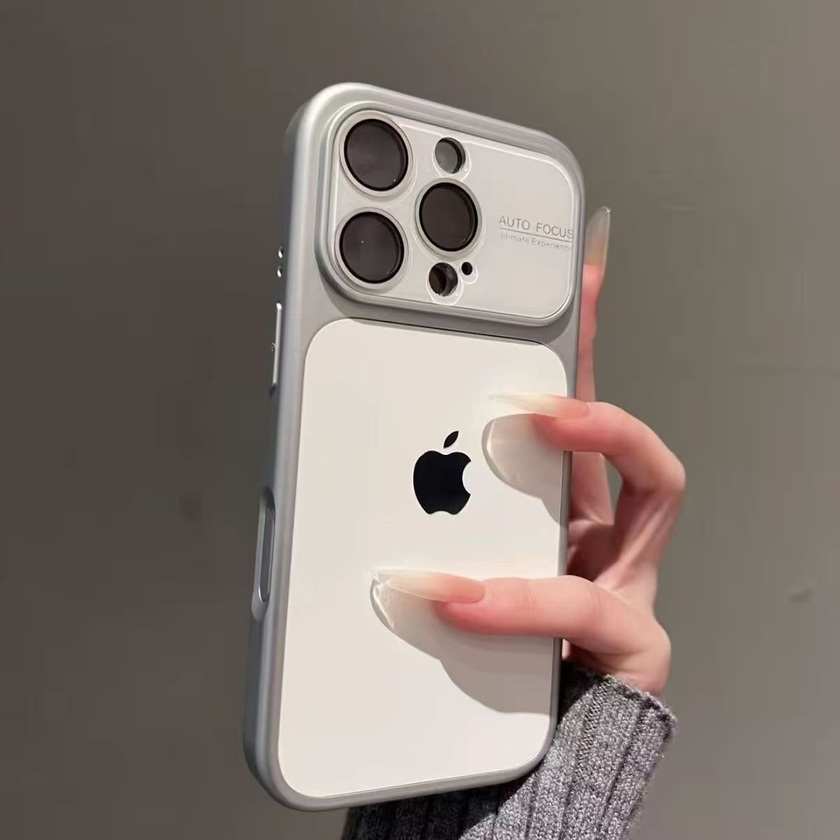 Large-view silicone iPhone protective case