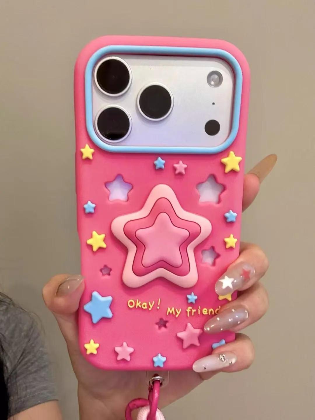 3D Silicone Star Series iPhone Case