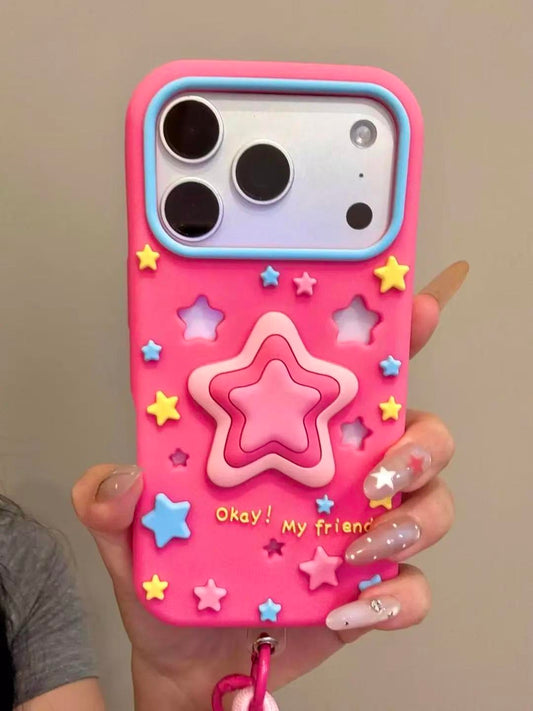 3D Silicone Star Series iPhone Case