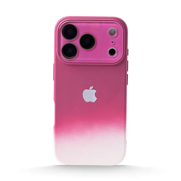 Large-view liquid silicone gradient color IPHOEN protective case