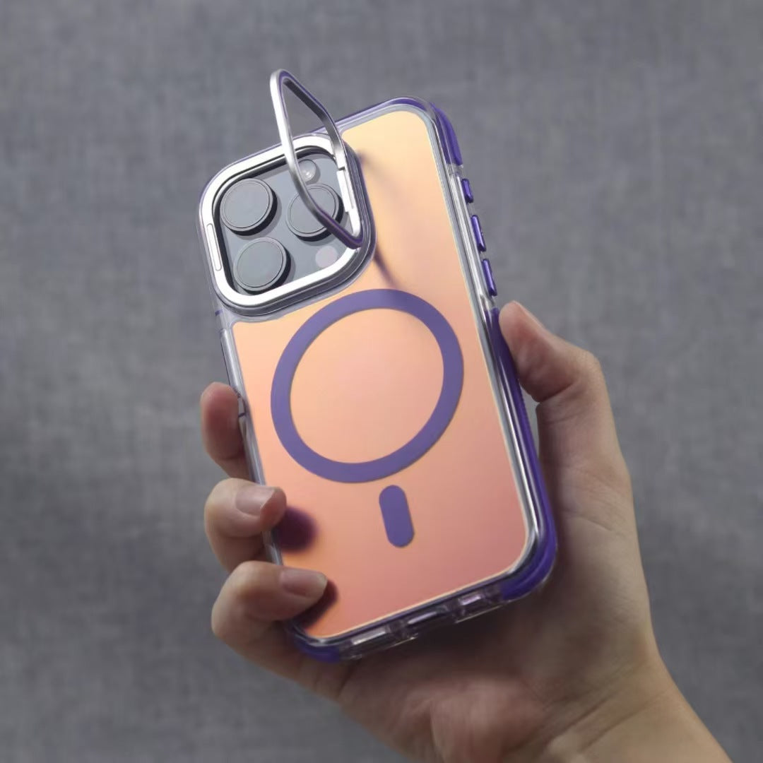 Colorful Radiation Lens Frame Magnetic iPhone Protective Case