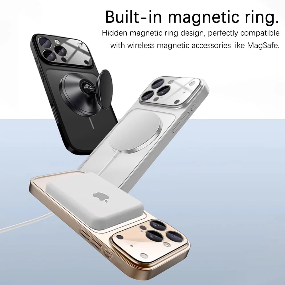 Titanium Orange | iPhone Frosted Glass MagSafe Case