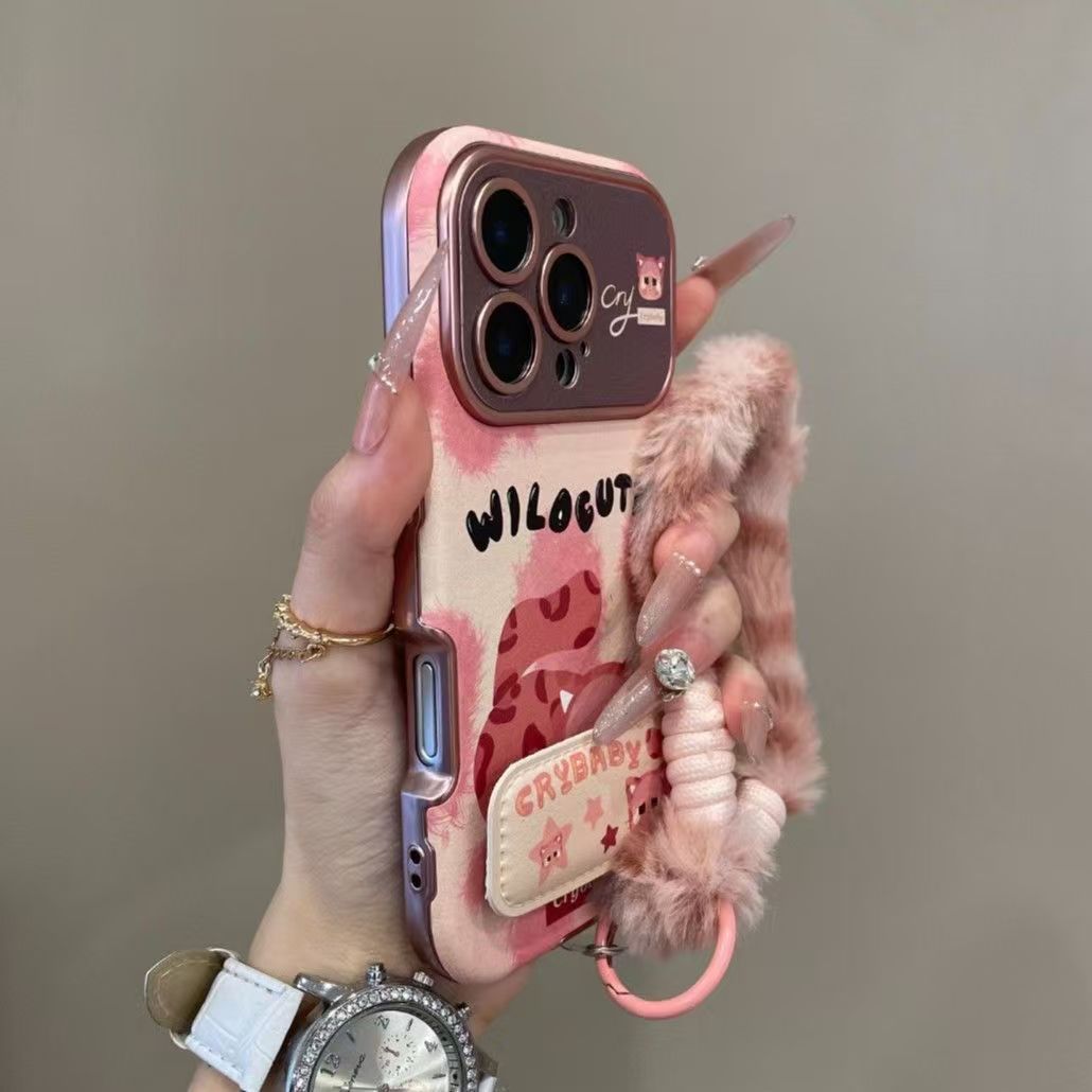 Cute cat lanyard iPhone phone case