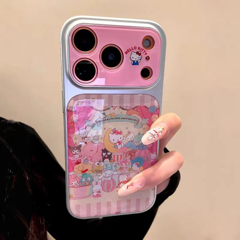 Large-view epoxy cat iPhone case