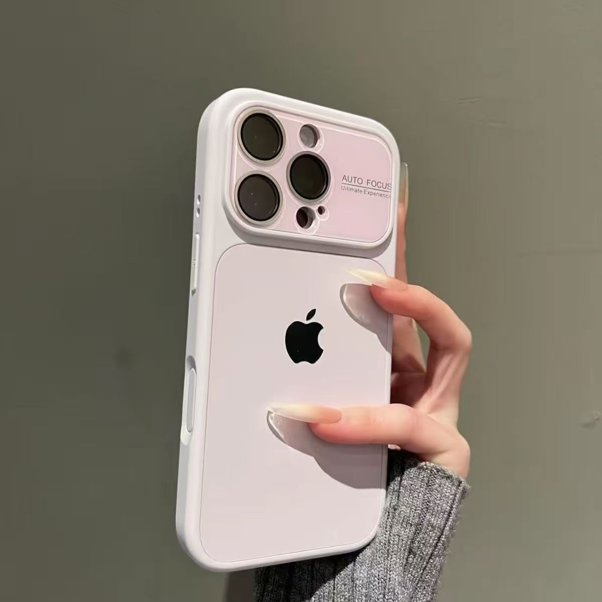 Large-view silicone iPhone protective case
