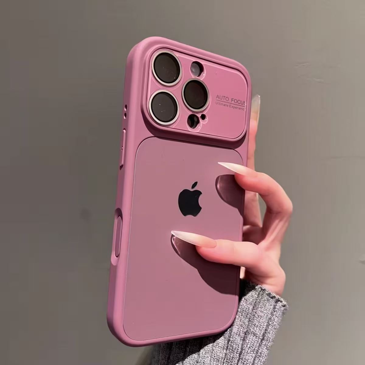 Large-view silicone iPhone protective case