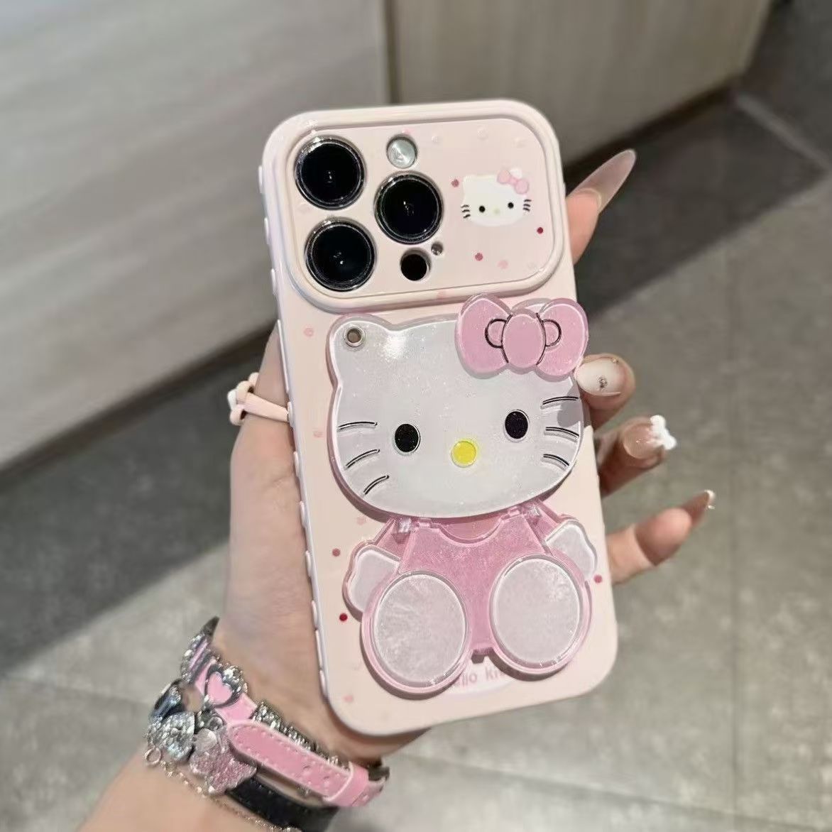 Window makeup mirror stand iPhone case