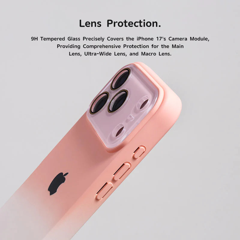 Large-view liquid silicone gradient color IPHOEN protective case