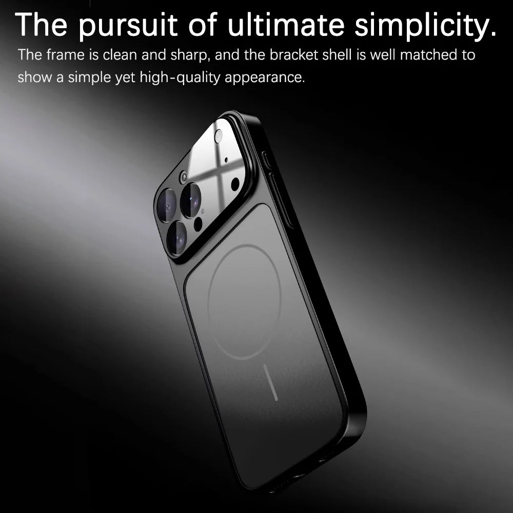 Titanium Orange | iPhone Frosted Glass MagSafe Case