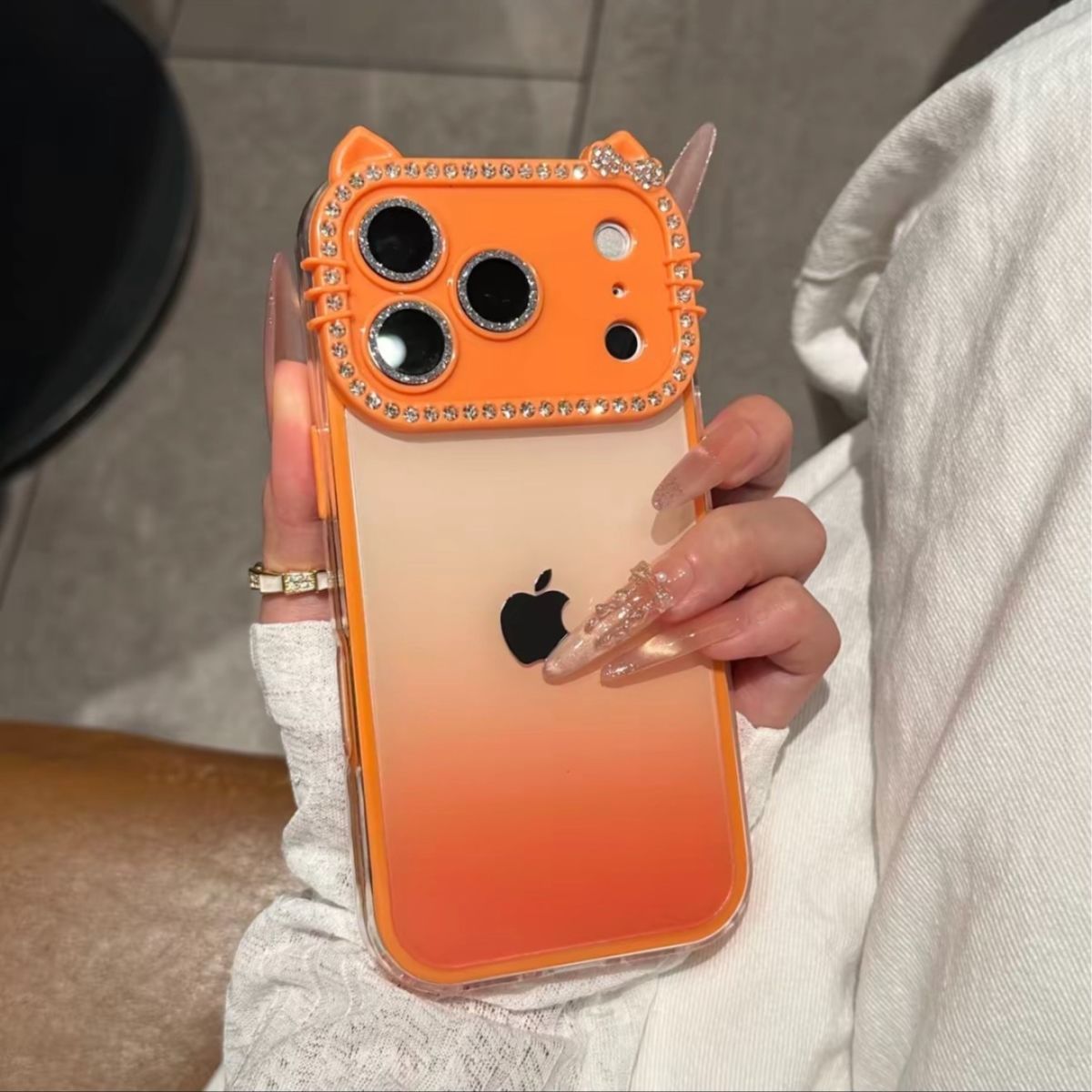 Cat Ear Gradient iPhone Protective Case