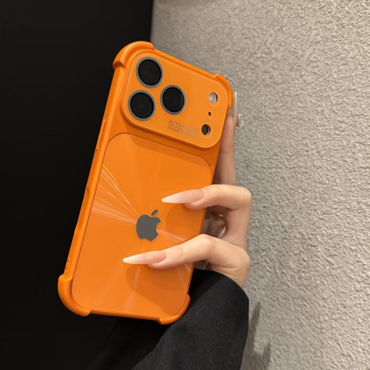 Four-corner anti-drop electroplated aurora iPhone protective case