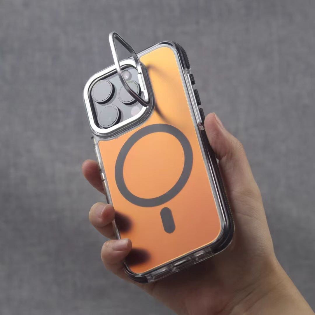 Colorful Radiation Lens Frame Magnetic iPhone Protective Case