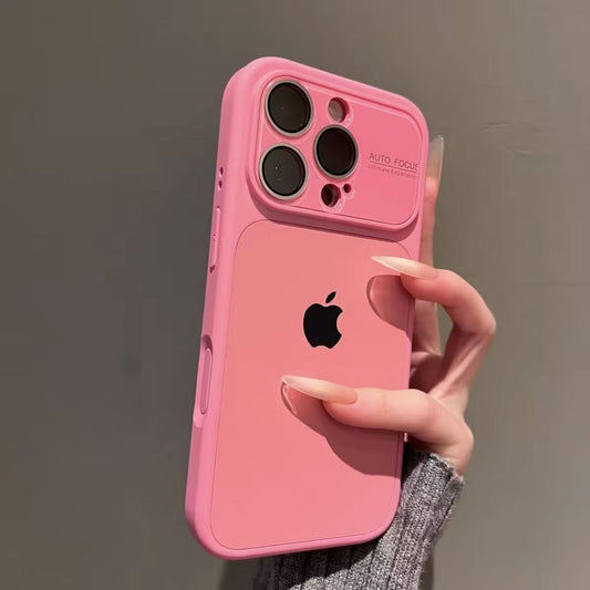 Large-view silicone iPhone protective case