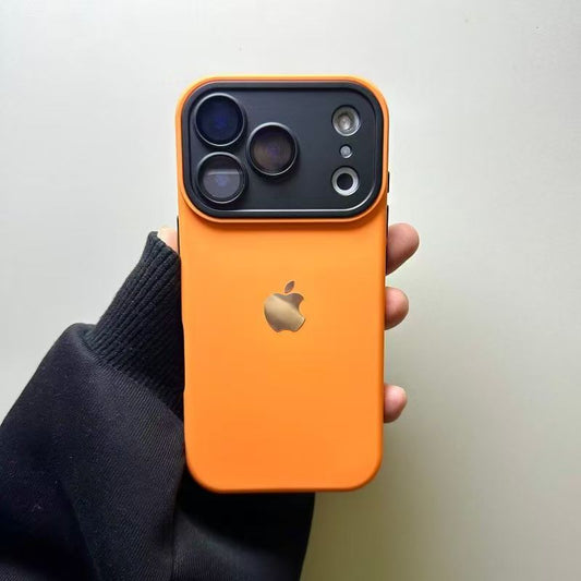 Stylish frosted silicone iPhone case-Emma orange