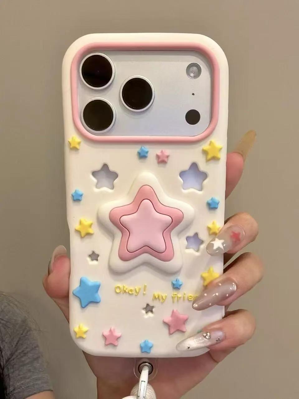 3D Silicone Star Series iPhone Case