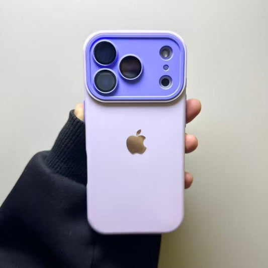 Stylish frosted silicone iPhone case-Light purple