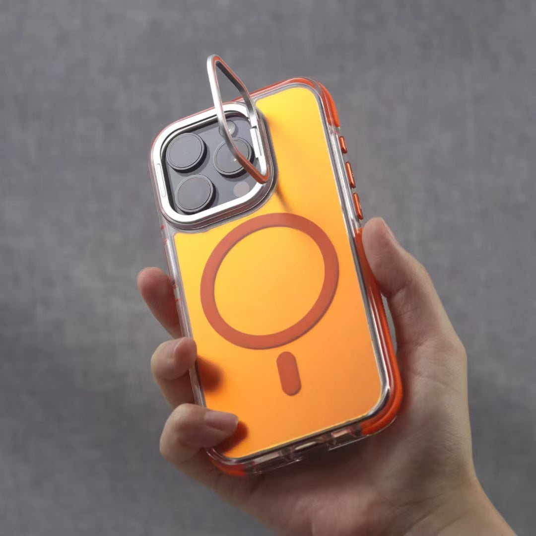 Colorful Radiation Lens Frame Magnetic iPhone Protective Case