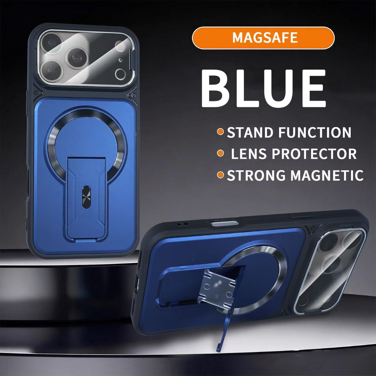 Magnetic lens holder for iPhone protective case