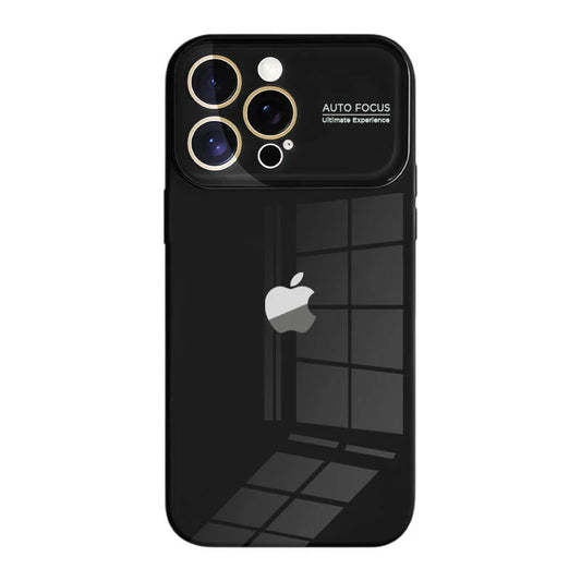 Large window electroplated lens protective film IPHONE protective case